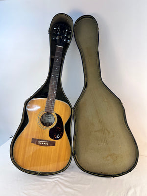 Vintage 87' Epiphone by Gibson PR400 Acoustic Guitar Korean Samick with Case