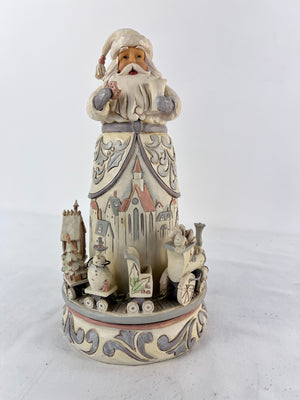 Jim Shore Heartwood Creek Santa Traditions Of Treats & Tidings 2019 with Train