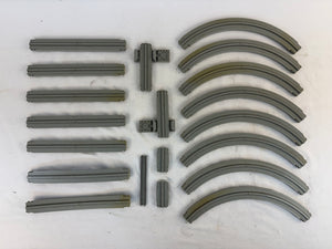 VTG Lego Monorail Track Lot 20pc Gray 2670 2671 2672 2677 2678 2772 2774 9V Clip