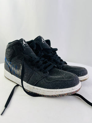 Air Jordan 1 Mid Crater SE Black Racer Blue Men's Sneakers Size 9 | DM3529-001