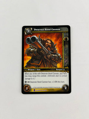 World of Warcraft Dwarven Hand Cannon #319/361 Epic HOA Weapon Gun OOP Rare