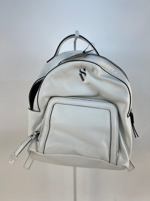 Simply Vera Vera Wang Sorrento Backpack White Faux Leather Handbag NWT $69