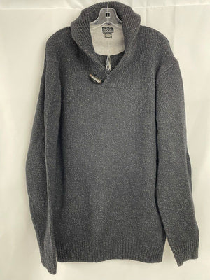 Joseph A Banks Executive Collection LW Fleck Shawl Sweater Men's XXL NWT Black
