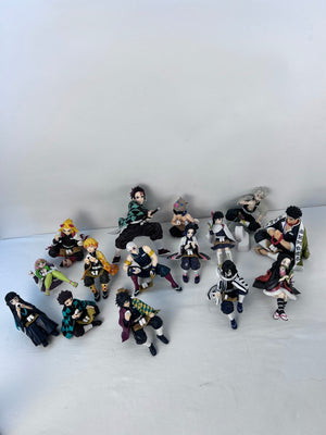 Demon Slayer Chokonose Figure Lot of 15 SEGA Prize Sitting Onigiri Anime