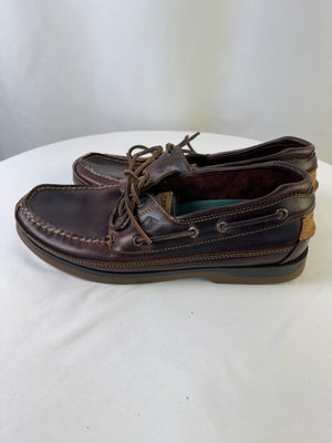 Sperry Top Sider Mako 2 Eye Brown Canoe Dress Men's 12