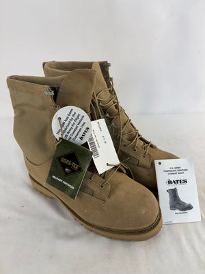 Bates E30500C Army Combat Boots 12.5 XW Extra Wide Tan Suede Gore-Tex Vibram NOS