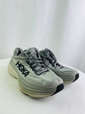 Hoka One One Bondi 8 Sharkskin Harbor Mist Gray Men's Running Sneaker 11D
