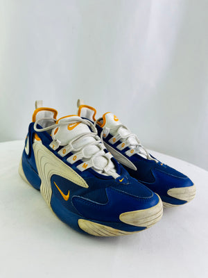 Nike Zoom 2K Deep Royal Orange Running Sneakers Men's Size 7.5 | AO0269 400