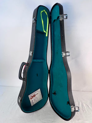 Hard Shell Violin Case Black with Green Lining 4/4 Violin 31” Long Locking & Key