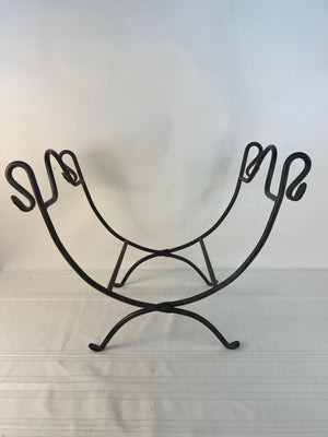 Wrought Iron Folding Firewood Log Holder