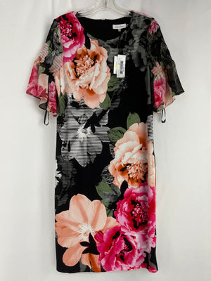 Calvin Klein Pink Floral Shift Dress NWT Size M