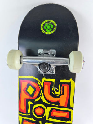 Blind OG Stacked Complete Skateboard 7.5 Black/Yellow Soft Wheel - 7.5 x 31"