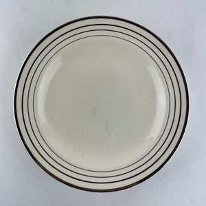 RARE Vintage Century By Salem Warranted Platinum Gold Lined 9" Dinner Plates 6