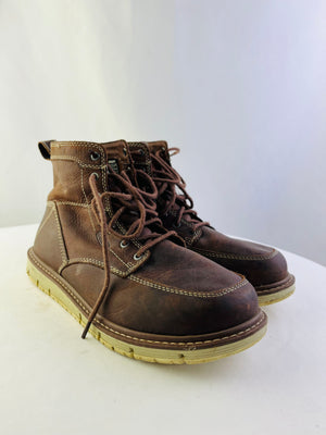 Keen San Jose Brown Leather Waterproof Soft Toe Utility Boot Men's 11M