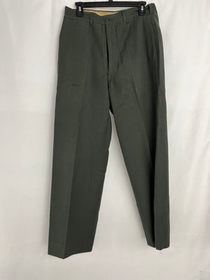 Vintage Green Military Army Pants Mens Size 32/34