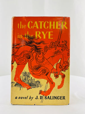 The Catcher In The Rye by JD Salinger 1951 Vintage Book Club Edition Dust Jacket