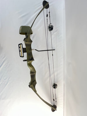 Vintage Bear Archery Whitetail II Compound Bow Camo Quiver Sight 29" 60#