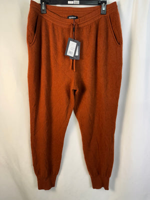 NWT NAADAM The Essential Cashmere Sweatpants Joggers Rust Orange XL