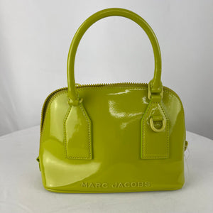 Marc Jacobs Small Citronelle Patent Leather Dome Satchel Crossbody Bag NWOT