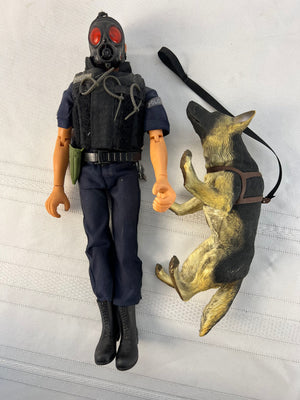 12" GI Joe Tactical Classified Police Officer with K-9 Dog