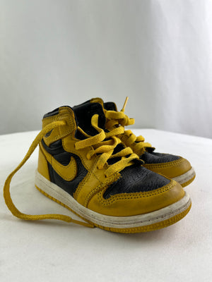 Nike Air Jordan 1 Retro High OG TD Pollen Toddler Sneakers Size 9C | AQ2665-701