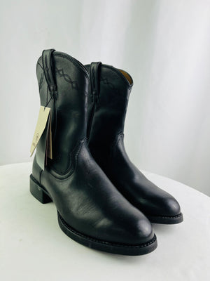 Ariat Heritage Roper Black Leather 10" Men's Western Boots Size 10D NWT