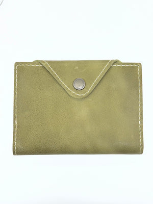 Portland Leather Goods Small Snap Journal Cover Green Apple Leather Notebook 6x4