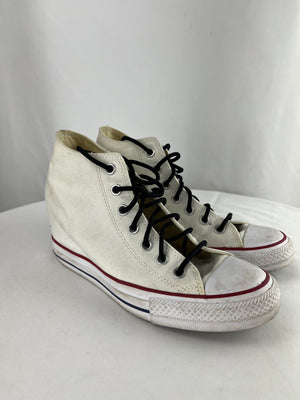 Converse Chuck Taylor All Star High Tops White Blue Red Women's 10