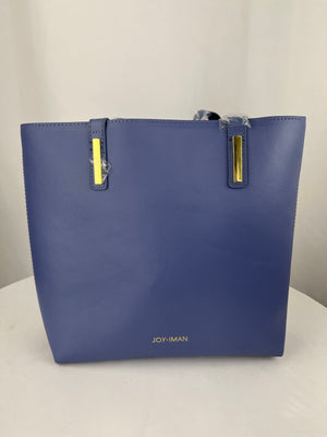 Joy & Iman Cornflower Blue Tote w/ Crossbody Strap Small Wristlet New