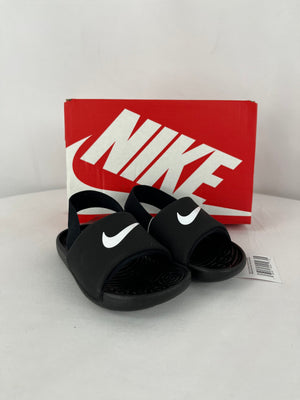 Nike Kawa Slide Toddlers 7C Black & White NIB