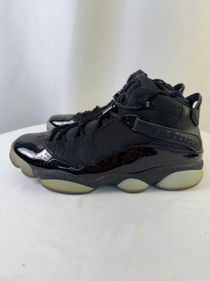 Nike Air Jordan 6 Rings "Black Ice" Black Sneaker Athletic Men's 12
