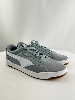 Puma C-Skate Grey Classic Suede Trim Low Top Sneaker Men's 9 | 381461-02
