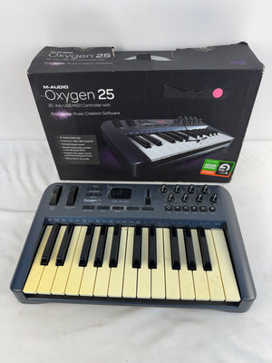 M-Audio Oxygen 25 (3rd Gen) 25-Key USB MIDI Keyboard Controller (AS-IS, PWRS ON)