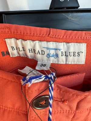 Bald Head Blues Performance Golf Pants Men's 38 NWT Salmon Pink Orange Stretch