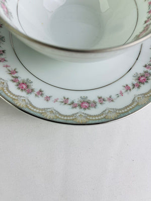 Noritake China Glenwood 5770 Floral Partial Tea Service Set of 8 Vintage Japan