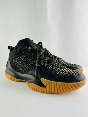 Peak Streetball Master Hi-Top Basketball Sneaker in Black/Gold Men 12 | EW02321D