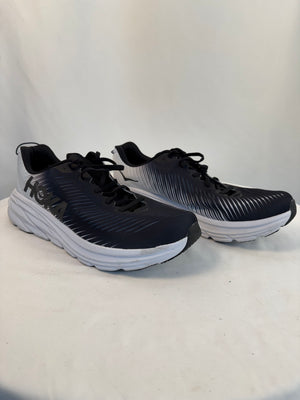 Hoka Rincon 3 Wide Black White Men's Size 14 2E Running Shoes 1121370 BWHT