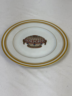 Vintage Faberge Limoges France Imperial Renaissance Egg Salad Lunch Plate 8"