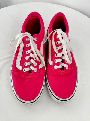 Van's Old School Pink Low Top Lace Up Sneaker Women's 9