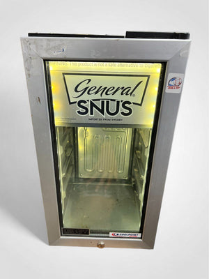 Rare General Snus Swedish Tobacco Lighted CTA 50 Countertop Cooler Refrigerator