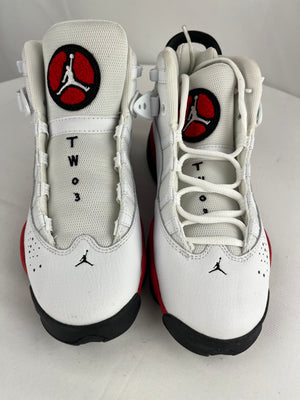 'Nike Air Jordan 6 Rings GS White University Red Black Youth 5.5