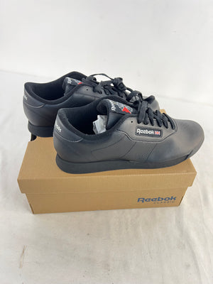 Reebok Princess Wide D Black Shoes 30892 Womens 9.5 Walking Sneakers NIB