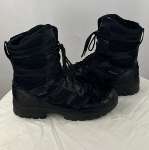 Thorogood Men's Black Leather Deuce 8" WP Safety Toe Tactical Boots Size 12W