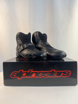Alpinestars Smx 1 Black Biker Boot Men's 9 Eur Size 43