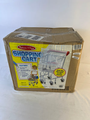 Melissa & Doug Toy Shopping Cart Sturdy Metal Frame Open Box Original Packaging