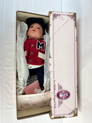 Vintage Lee Middleton I Wanna Play Football Doll Include Football + Original Box