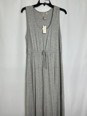 Anthropologie Dolan Left Coast Heathered Grey Tie Waist Knit Maxi Dress M NWT