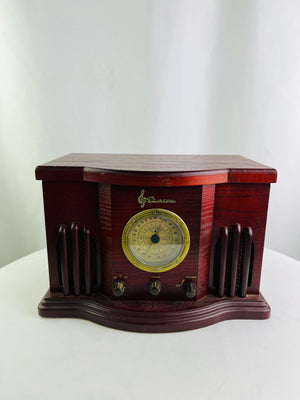 Emerson Heritage Series NR51RW Tabletop AM/FM Radio CD Player Works