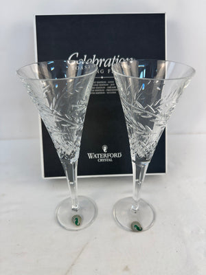 Waterford Crystal Celebration Toasting Flutes 5th Edition SUCCESS Pair