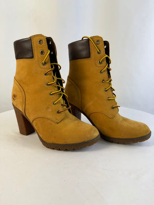 Timberland Allington 6-in Lace Up Beige Lace-Up Boot Women's 7